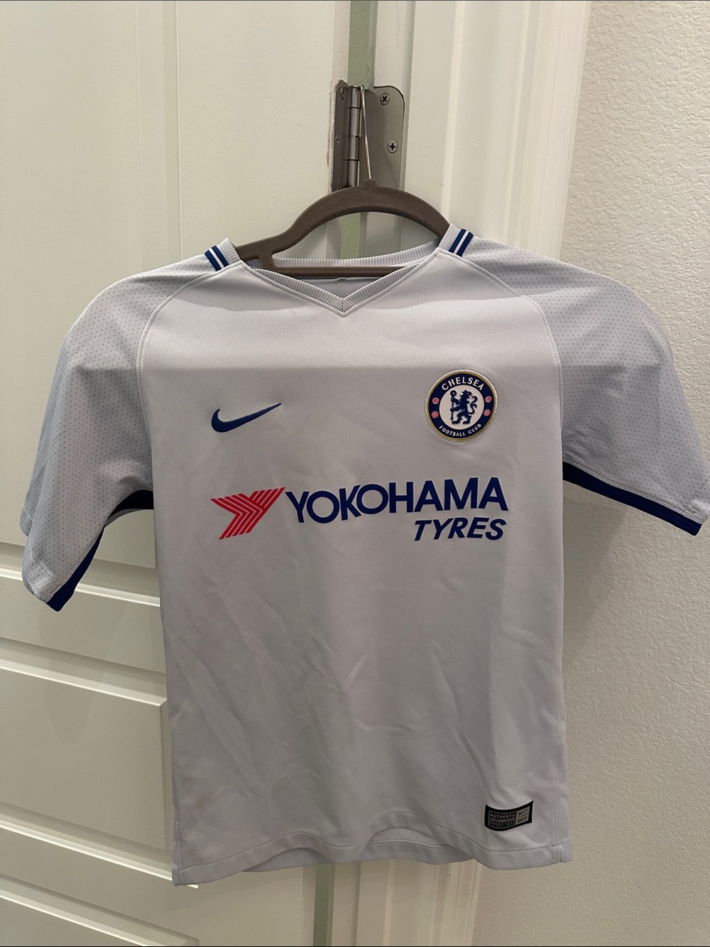Nike White Dri-FIT V-Neck Athletic Shirt